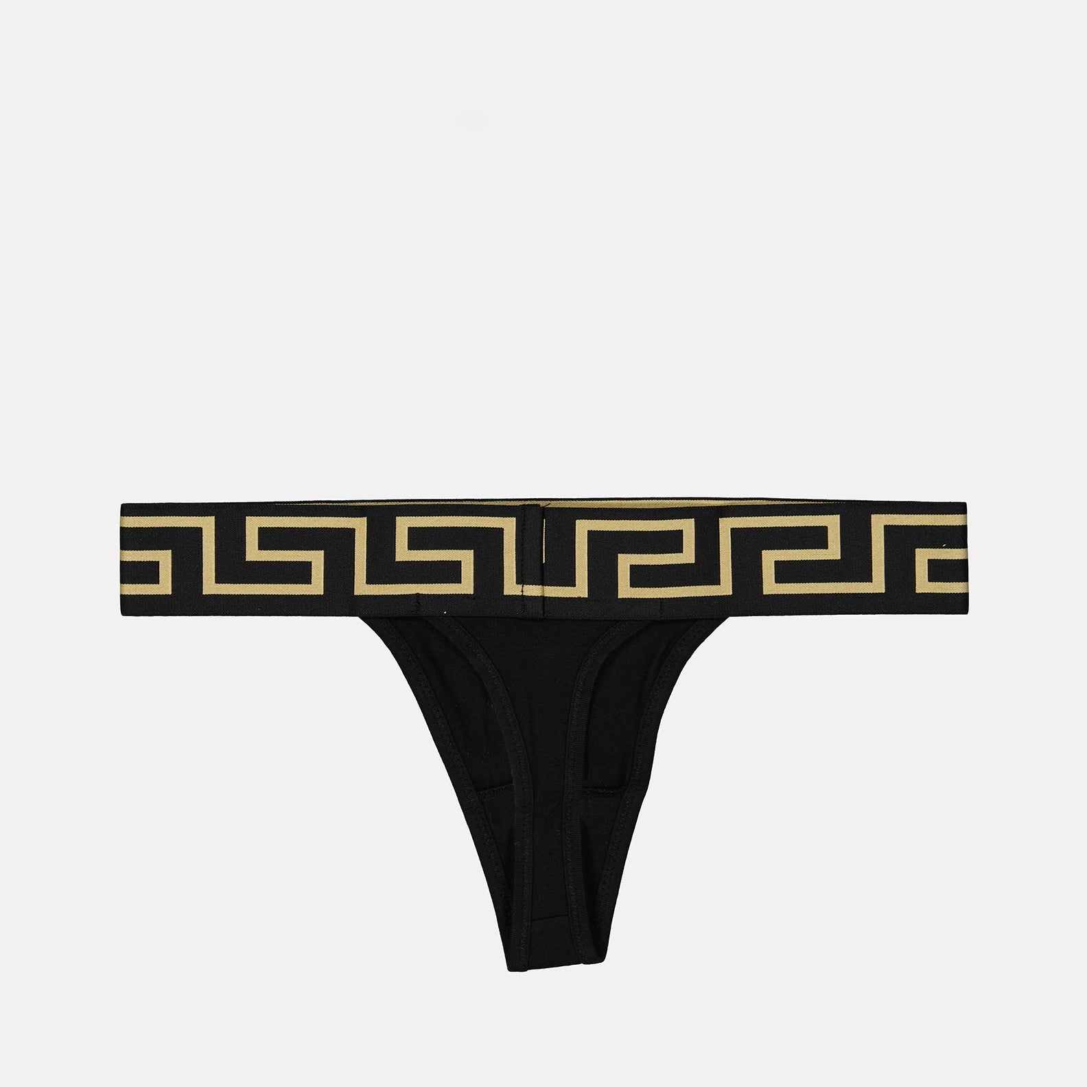 Underwear and homewear String Medusa Greca Versace Black Femme