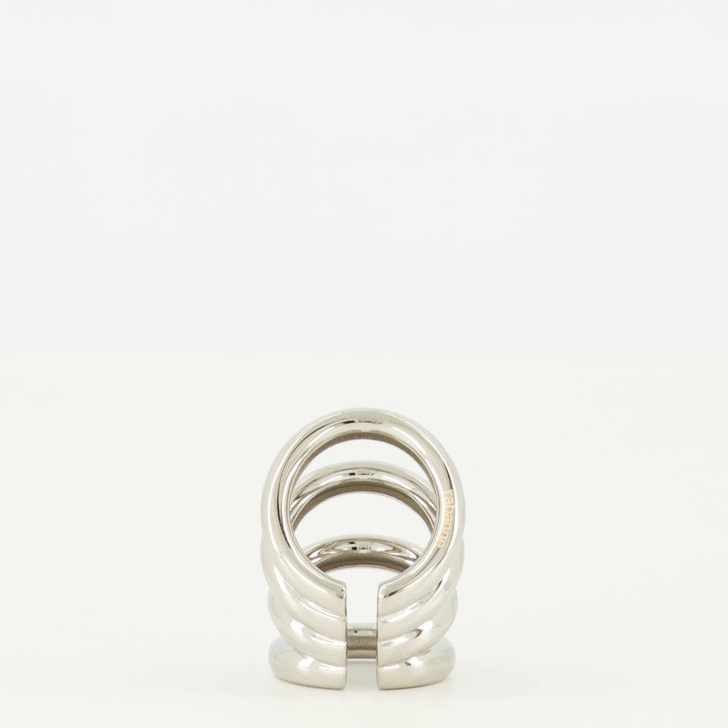 Bijoux Boucle d'oreille Punk argenté Rabanne Argenté Femme