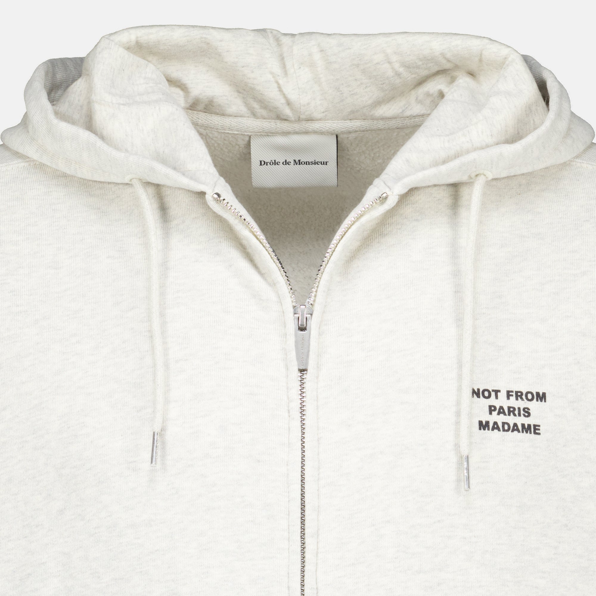 Sweatshirts 슬로건 집업 스웨트셔츠 그레이 Drole De Monsieur Gris Homme