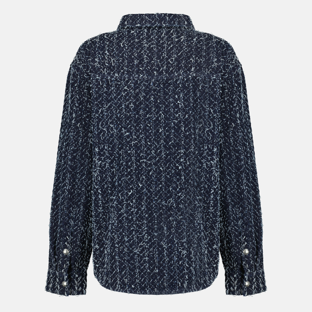Vestes Surchemise en denim bouclé bleu foncé Iro Bleu foncé Femme