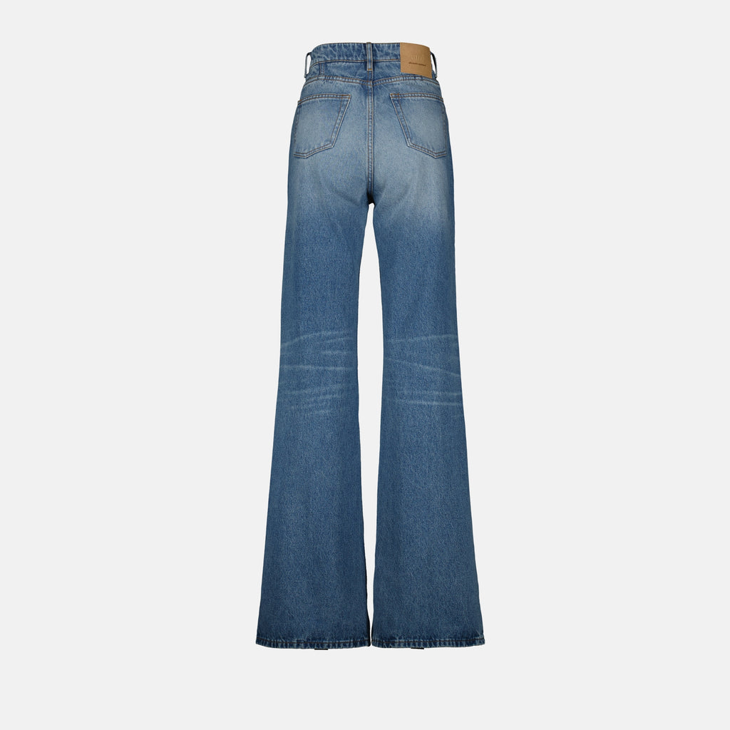Pantalons Jean flare Ami PARIS Bleu Femme