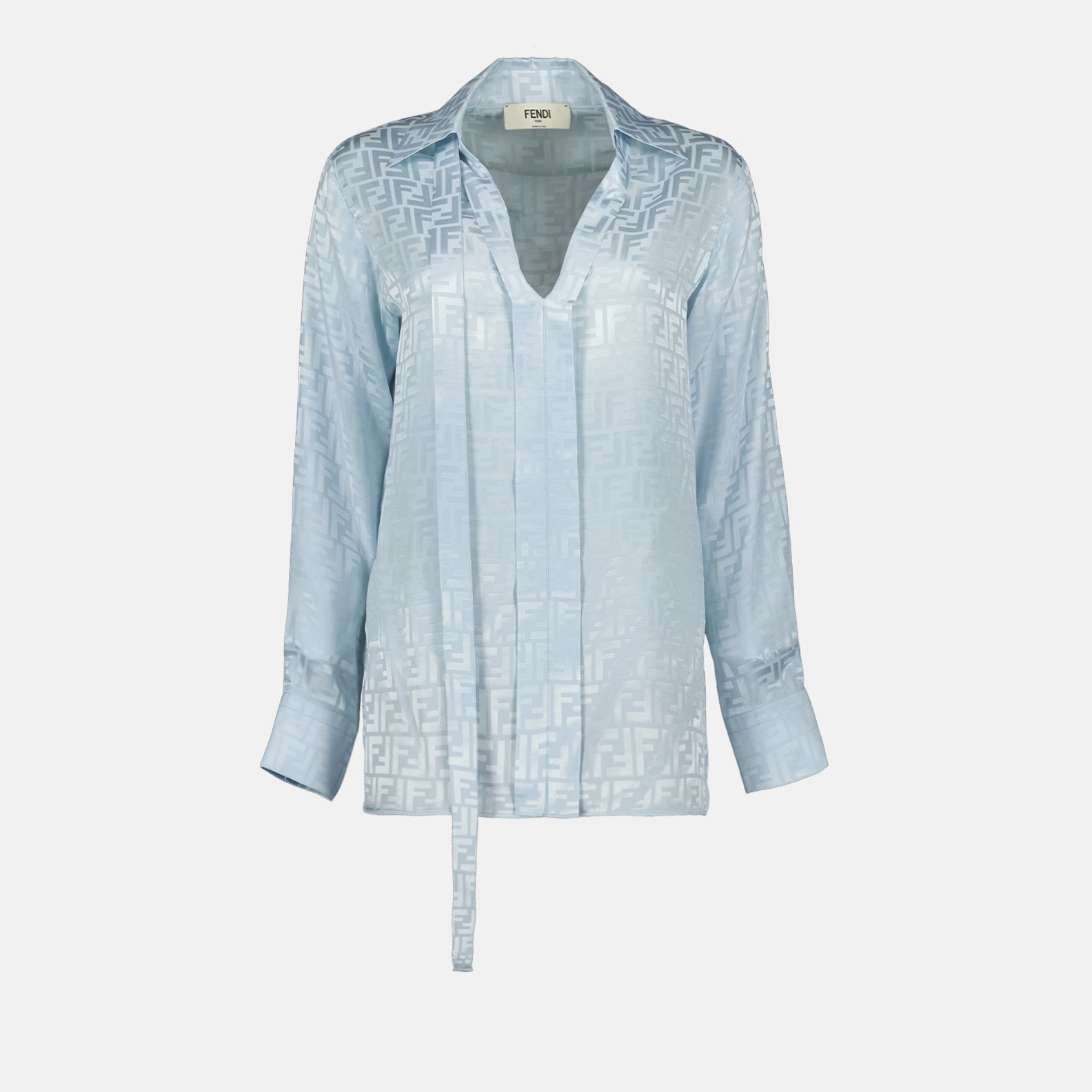 Tops Blouse en soie FF Fendi Azul Femme