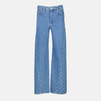 Image de l'article Jean Moon Baggy de la marque Marine Serre pour Femme - Saison Automne-Hiver 2025 - Vue de Face