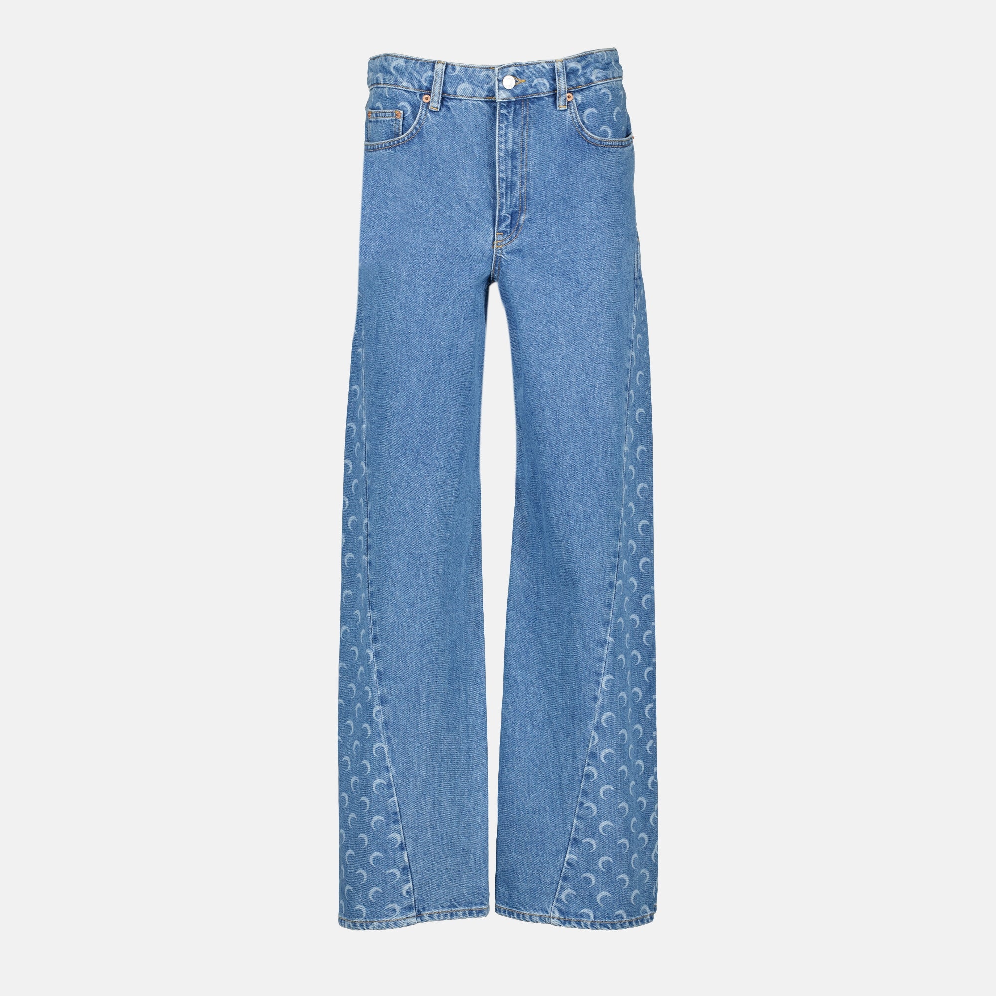 Image de l'article Jean Moon Baggy de la marque Marine Serre pour Femme - Saison Automne-Hiver 2025 - Vue de Face