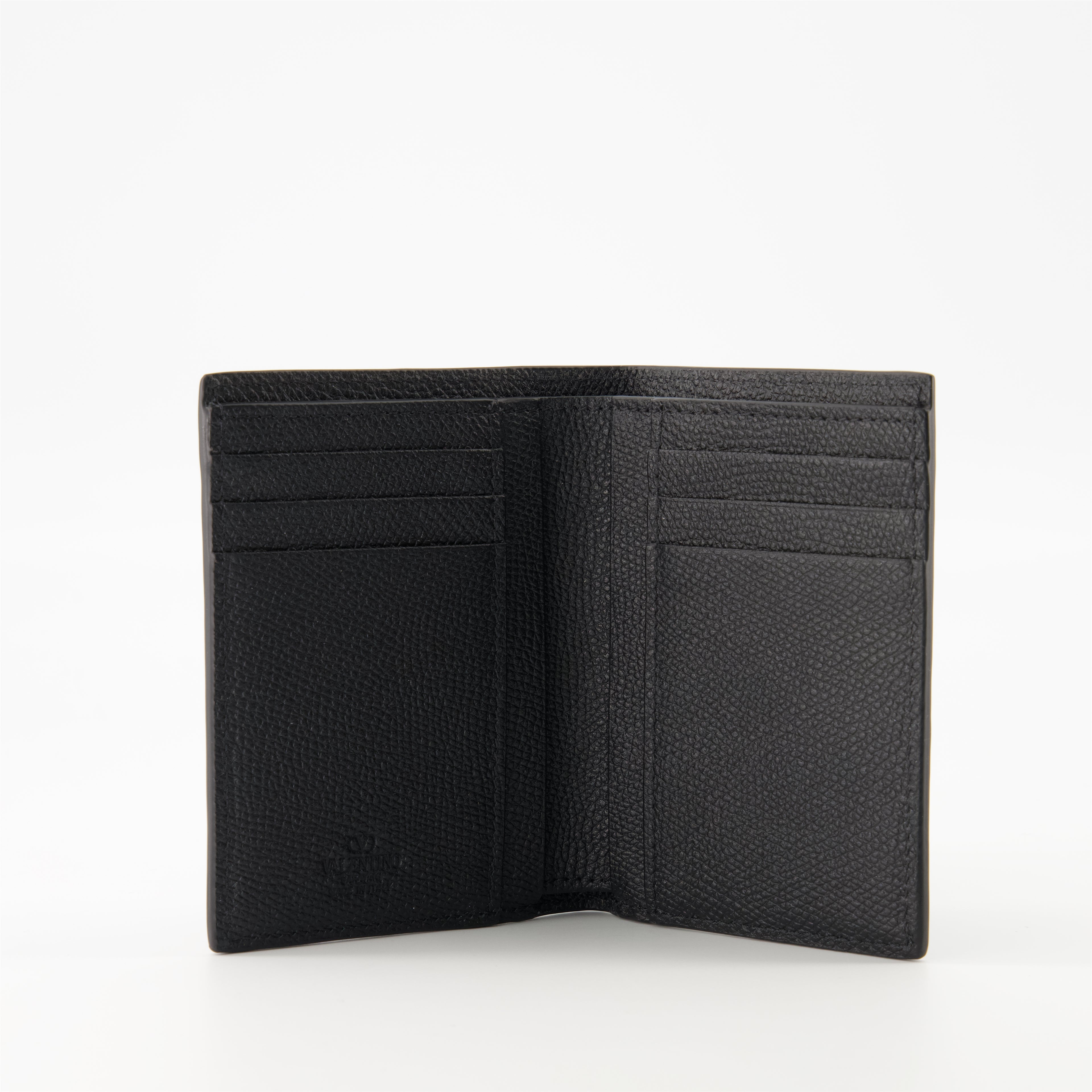 Small leather goods VLogo Vertical Wallet Valentino Garavani Black Homme