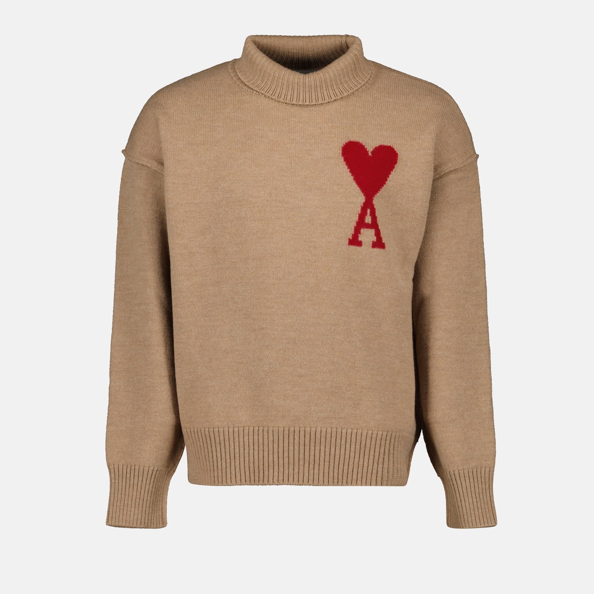 Malhas Col roulé Ami de coeur Ami PARIS Marrom Unissex