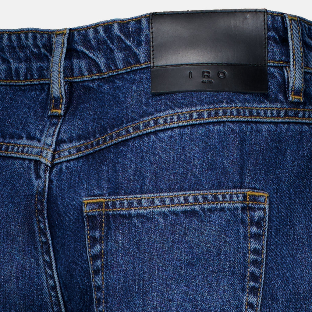 Pantalons Jeans Fluid in Denim Blu Scuro Iro Bleu foncé Femme