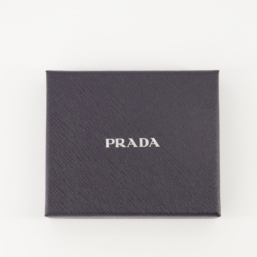 Petite maroquinerie Porte-cartes en cuir Prada Noir Femme