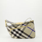 Borse a tracolla Borsa Shield a Quadri Burberry Beige Femme