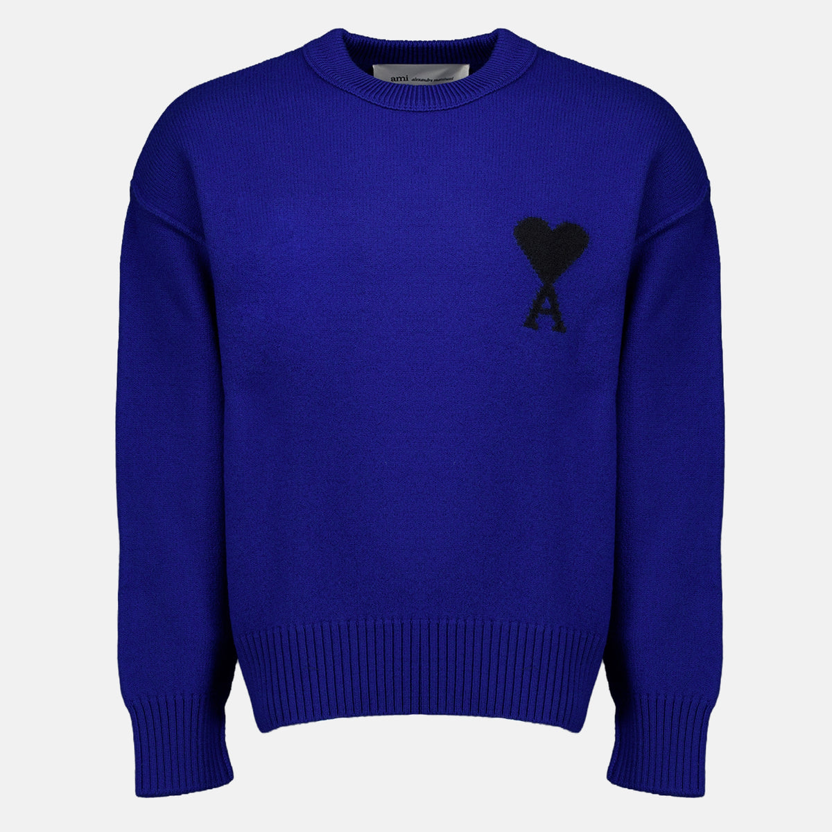 Maille Blauer AMI de coeur Pullover Ami PARIS Bleu foncé Unisexe