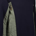 Sudaderas Suéter Bicolor Sacai Azul oscuro Hombres