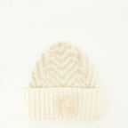 Imagem do gorro de lã branca da marca Fendi para Mulher - Temporada Outono-Inverno 2025 - Vista Frontal