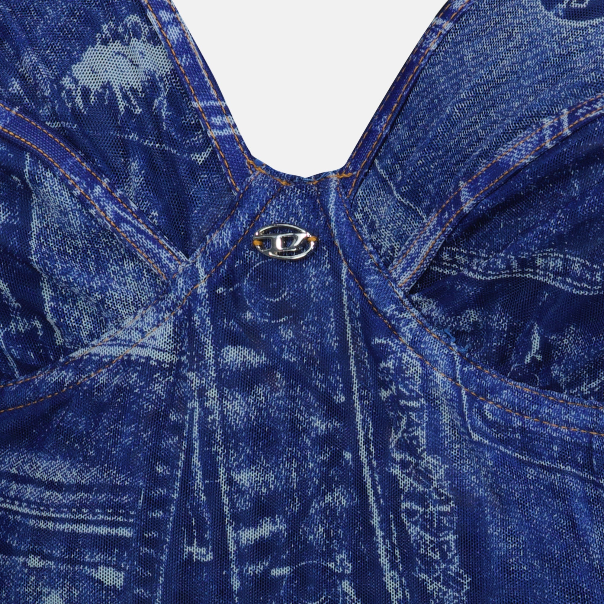 Image de l'article Body Bridget-DNM bleu jean de la marque Diesel pour Femme - Saison Printemps-Été 2026 - Vue détaillée_1