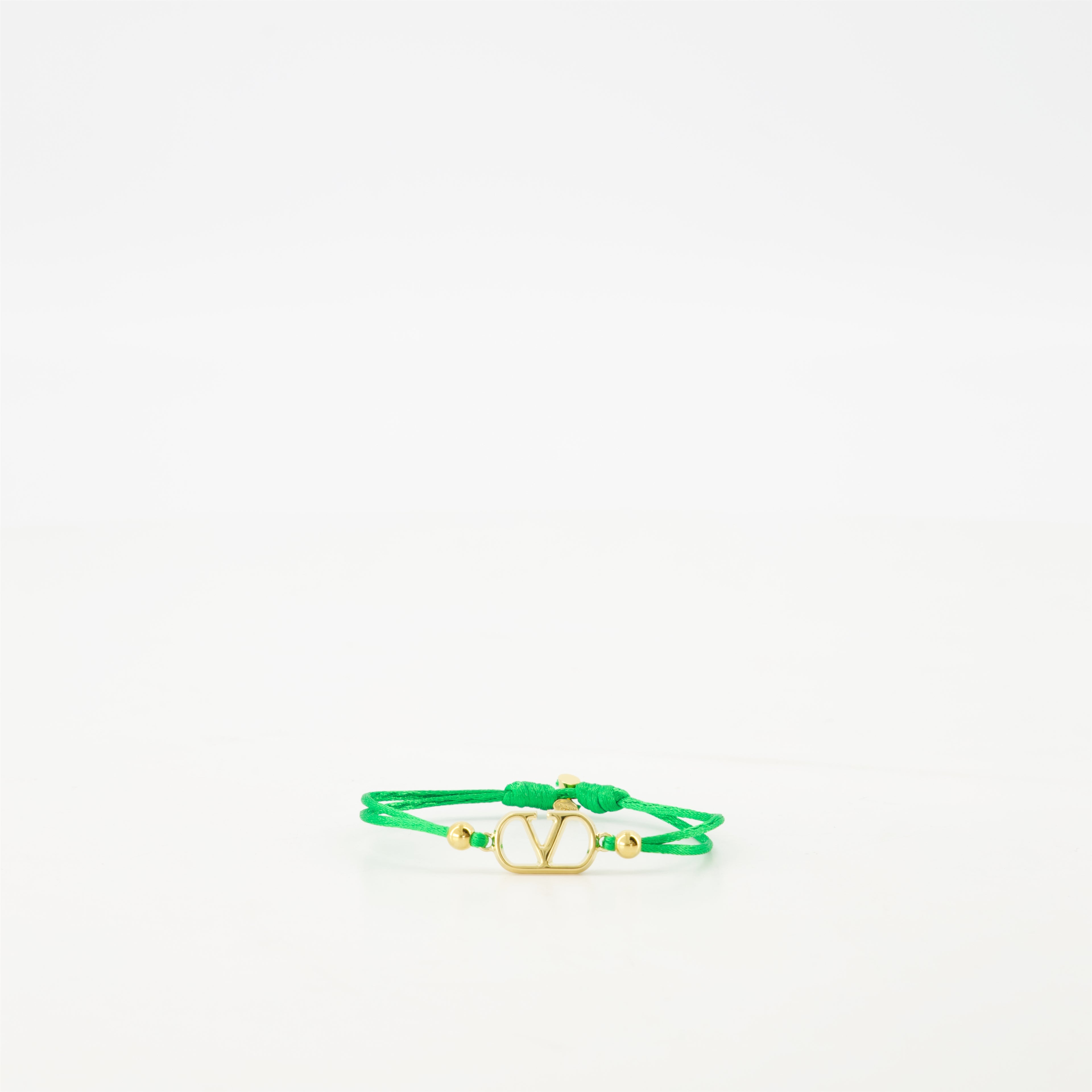 Bijoux Bracelet cordon VLogo Valentino Garavani Vert Homme