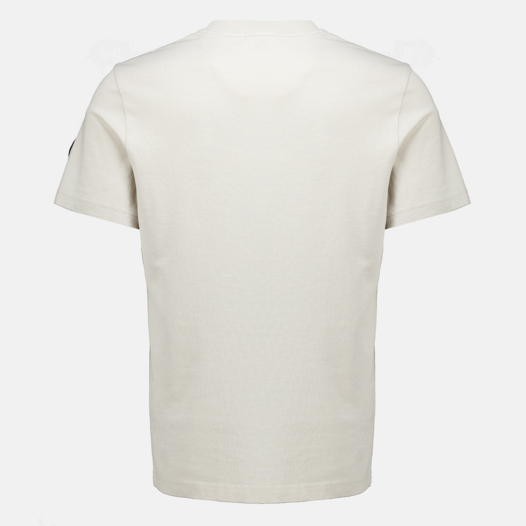T-shirts Camiseta de Algodón con Logo Blanco Moncler Blanc Homme