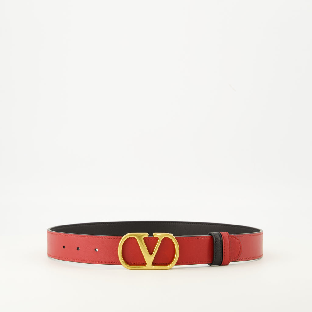 Image de l'article Ceinture VLogo réversible de la marque Valentino Garavani pour Femme - Saison Automne-Hiver 2025 - Vue détaillée_2