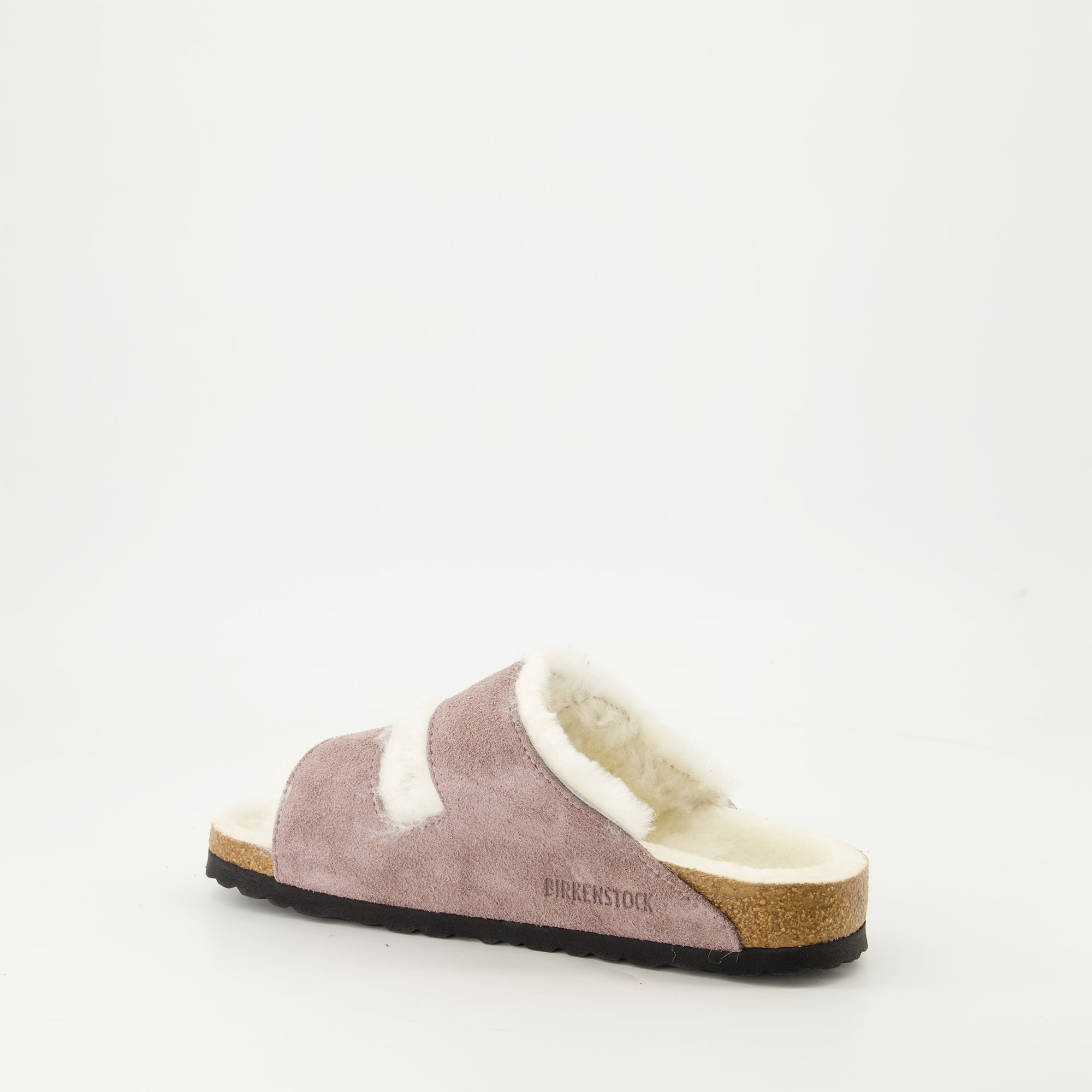 Sapatos abertos Chinelos de Pêlo Arizona Birkenstock Roxo Femme