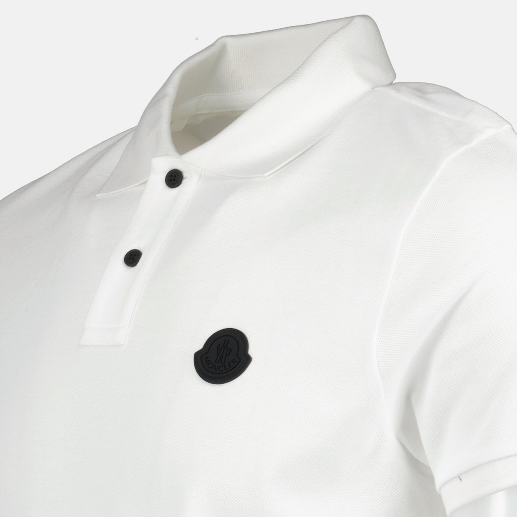 Poloshirts Polo à logo Moncler Weiß Homme