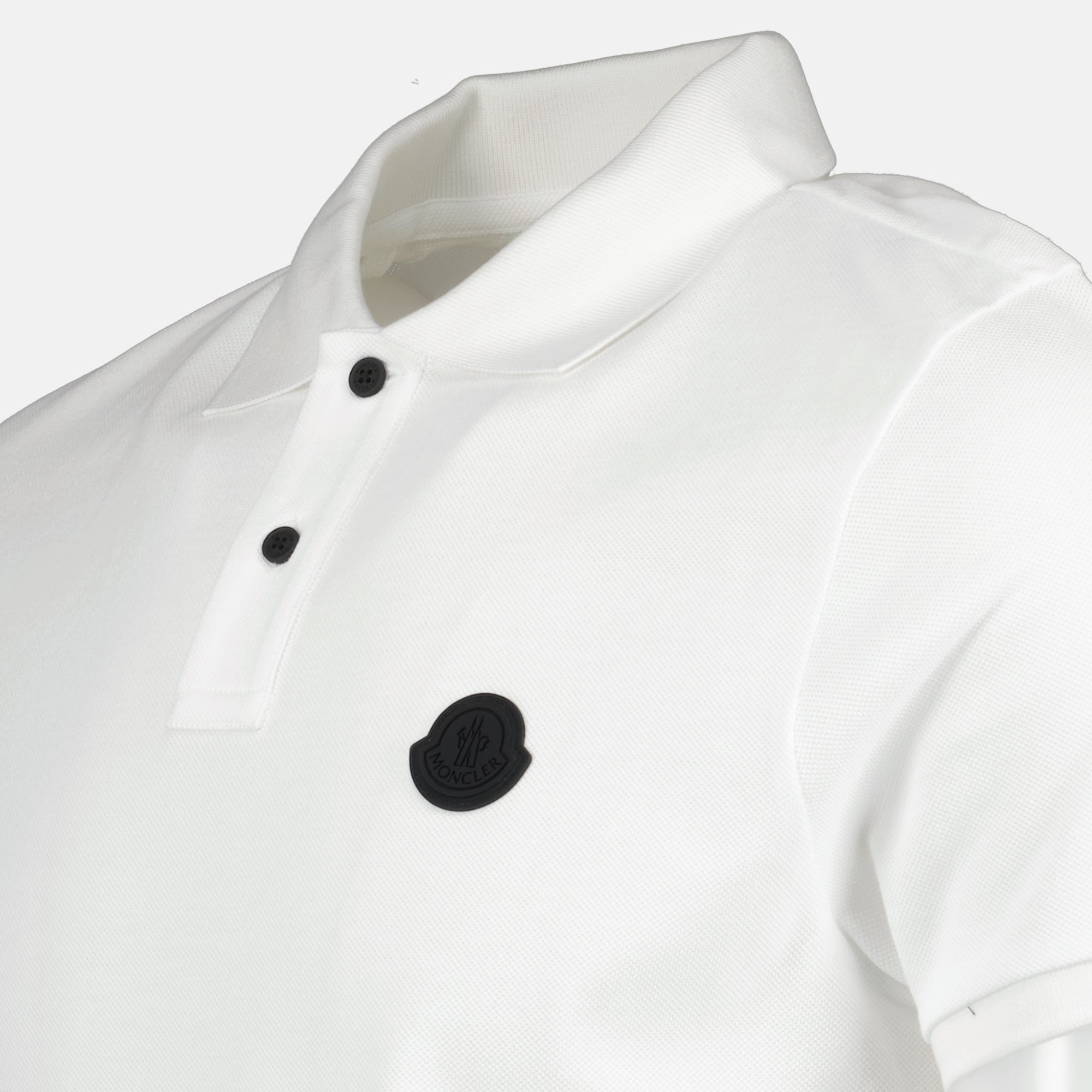 Polos Polo à logo Moncler Blanco Homme