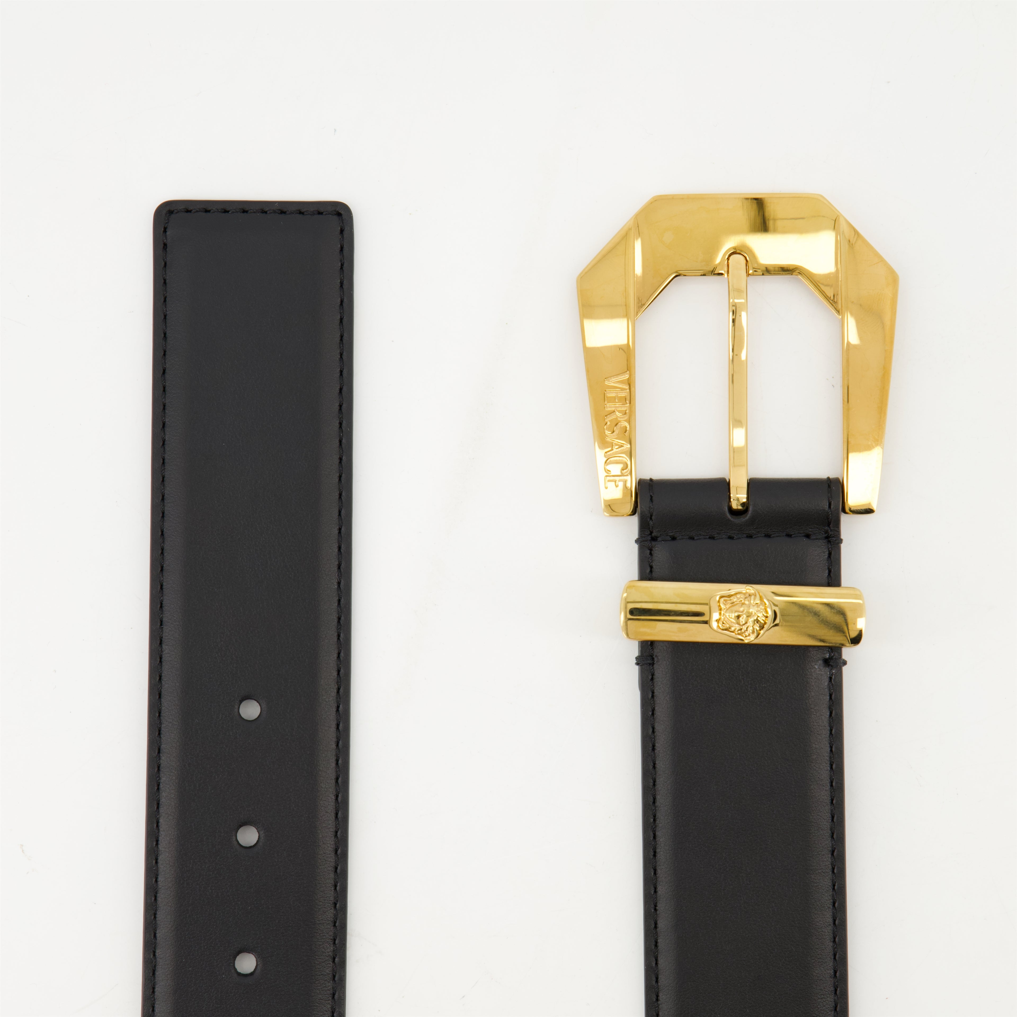 Cintos Ceinture Medusa Heritage Versace Preto Homme