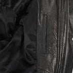 Immagine del bomber in pelle di Saint Laurent per uomo - Autunno-Inverno 2025 - Vista Dettagliata_2