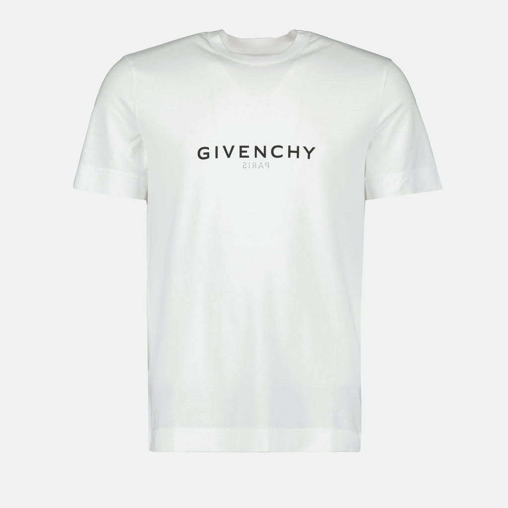 T-shirts T-shirt à logo inversé Givenchy Blanc Homme