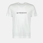 T-Shirts Invertiertes Logo T-Shirt Givenchy Weiß Homme