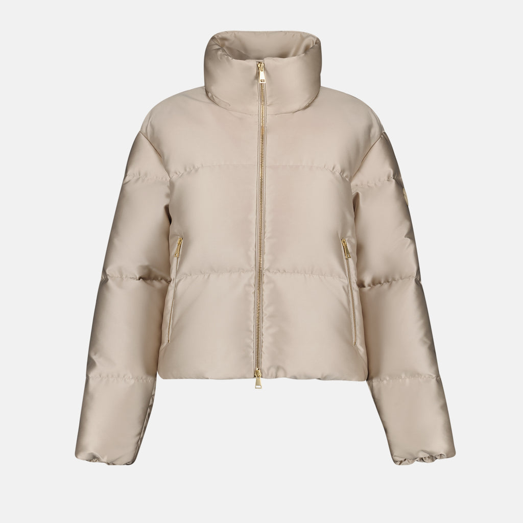 Manteaux Doudoune Bonnelles Moncler Beige Femme