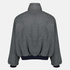 Image de l'article Blouson réversible bleu et gris de la marque Miu Miu pour Femme - Saison Printemps-Été 2026 - Vue détaillée_2