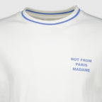 T-shirts T-Shirt Slogan Desportivo Branca Drole De Monsieur Blanc Homme