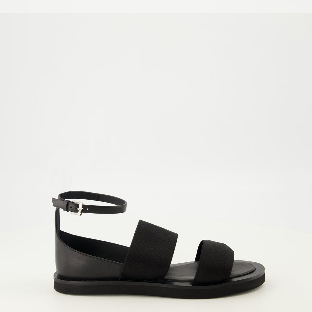 Imagen del artículo Sandalias de cuero negro de la marca Max Mara para Mujer - Temporada Primavera-Verano 2026 - Vista lateral derecha