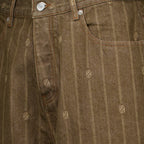 Pantalons 브라운 모노그램 백기 진 Drole De Monsieur Marron Homme