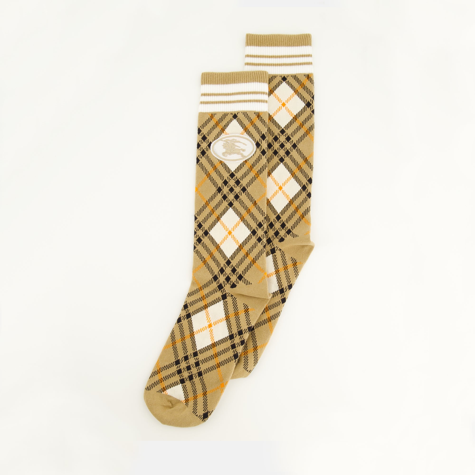 Sous-vêtements et homewear Calcetines Check Burberry Beige Unisexe