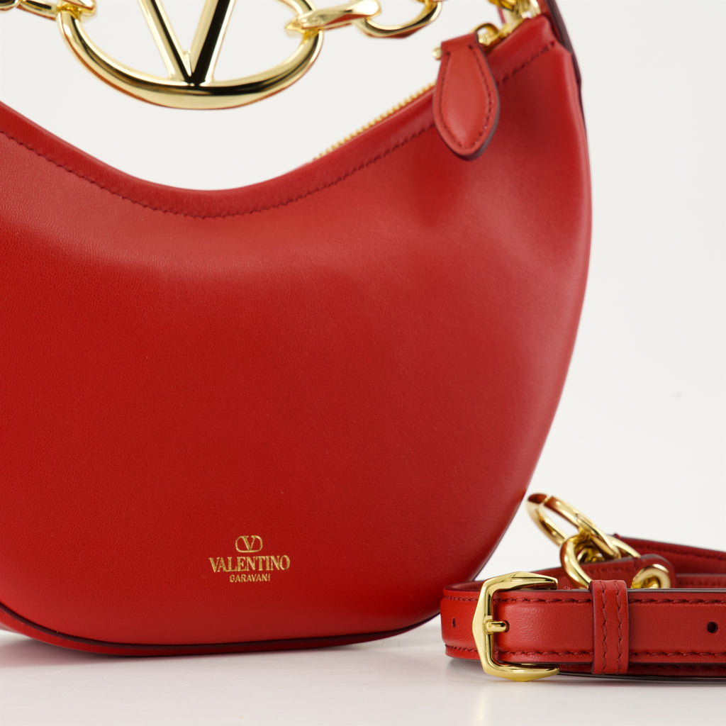 Bolsos bandolera Bolso Hobo VLogo Moon Valentino Garavani Rojo Femme