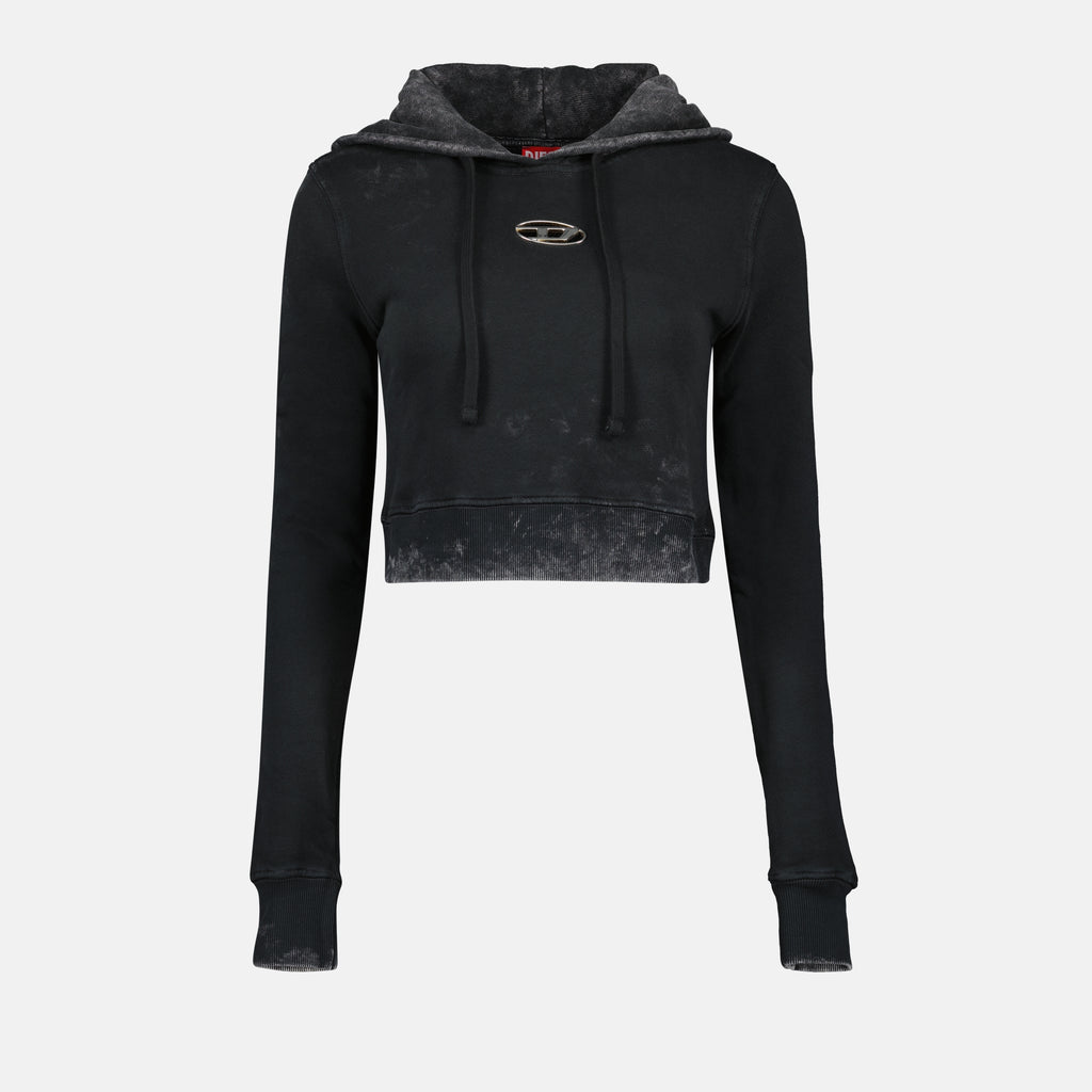 Sweatshirts Hoodie F-Slimmy-Hood-P5 Diesel Noir Femme