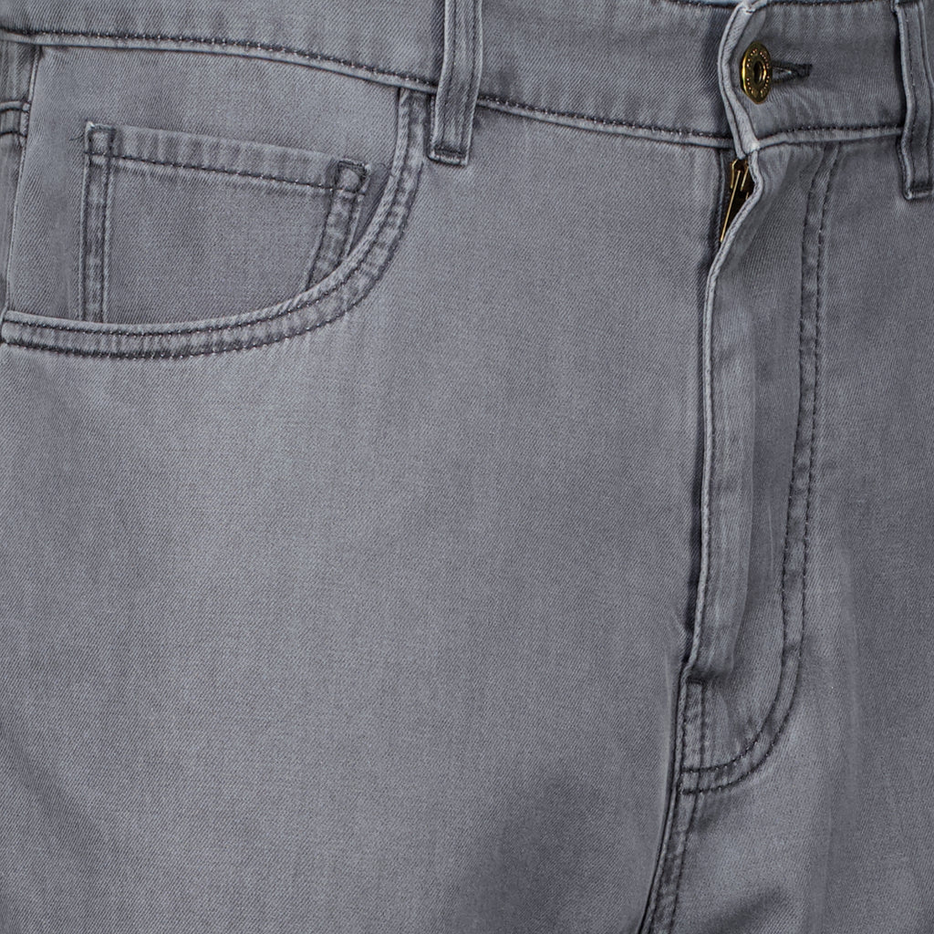 Pantalons Jeans in Denim Chambray Grigio Miu Miu Gris Femme