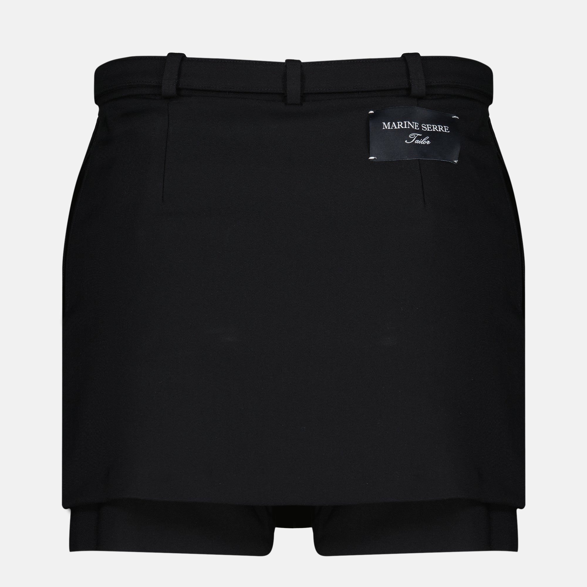 Shorts Minifalda-corta negra Marine Serre Noir Femme