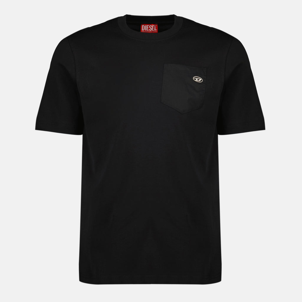 Image de l'article T-shirt T-Adjust noir de la marque Diesel pour Homme - Saison Printemps-Été 2026 - Vue de Face