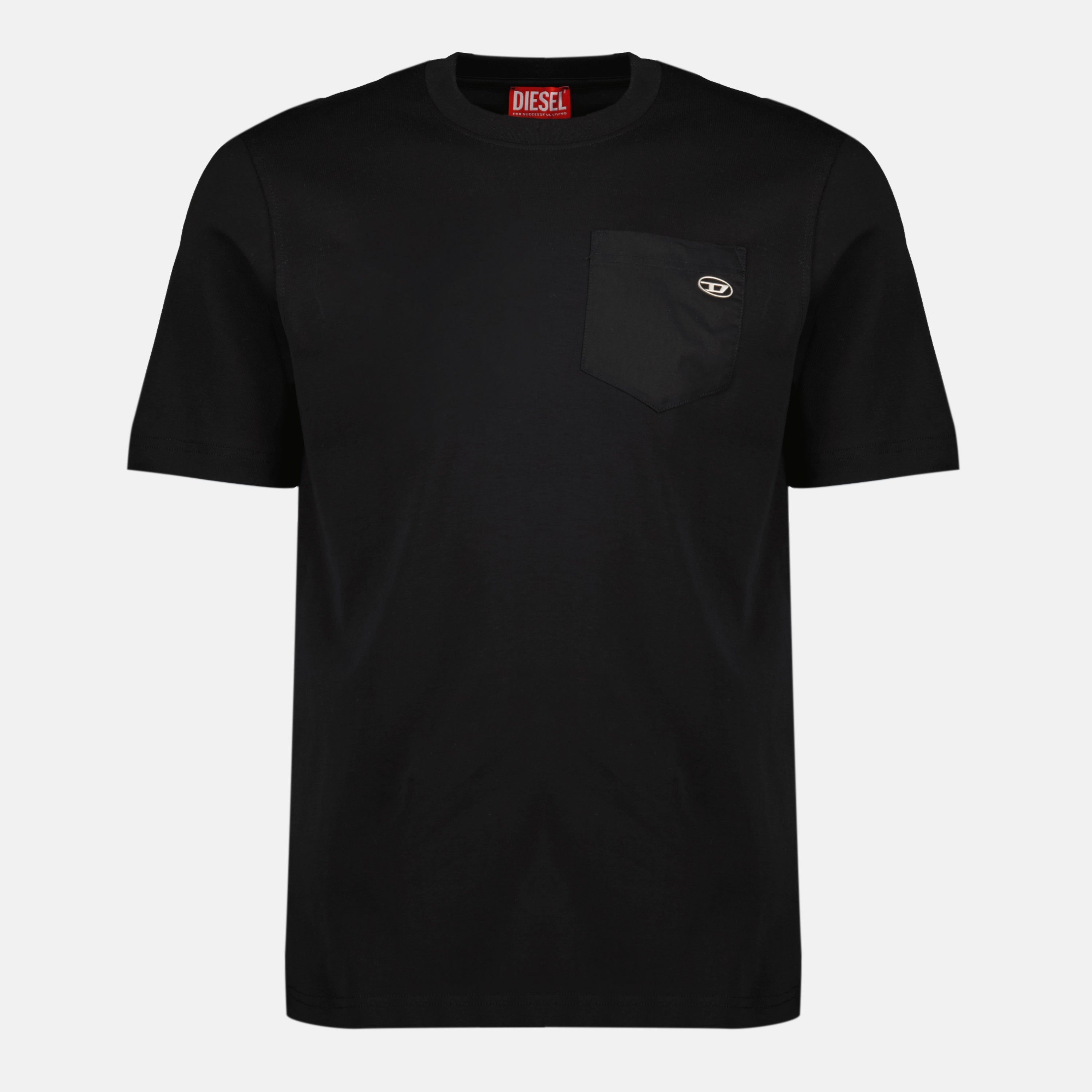 Immagine della T-shirt T-Adjust nera del marchio Diesel per Uomo - Stagione Primavera-Estate 2026 - Vista Frontale