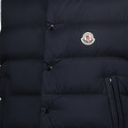 Vestes Giacca in Piumino Senza Maniche Tibb Moncler Bleu Homme