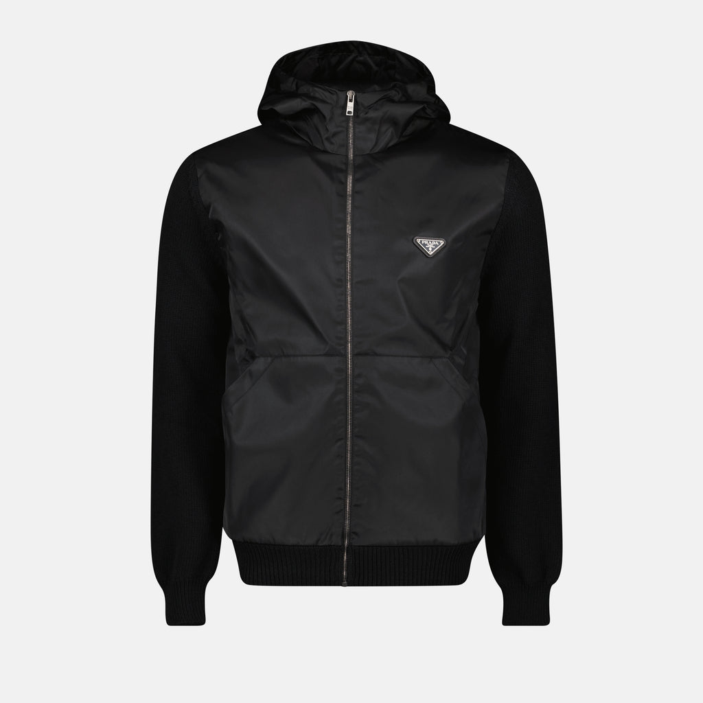 Jacken Veste bi-matière Prada Schwarz Homme