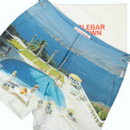 Strandmode Bulldog Fotographische Badehose Orlebar Brown Blau Homme