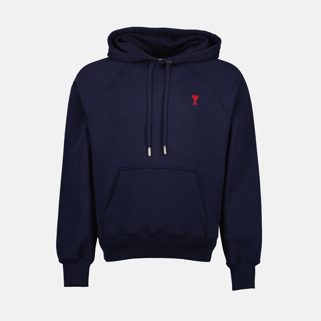 Sweatshirts Ami de Coeur Kapuzenpullover Ami PARIS Dunkelblau Unisex