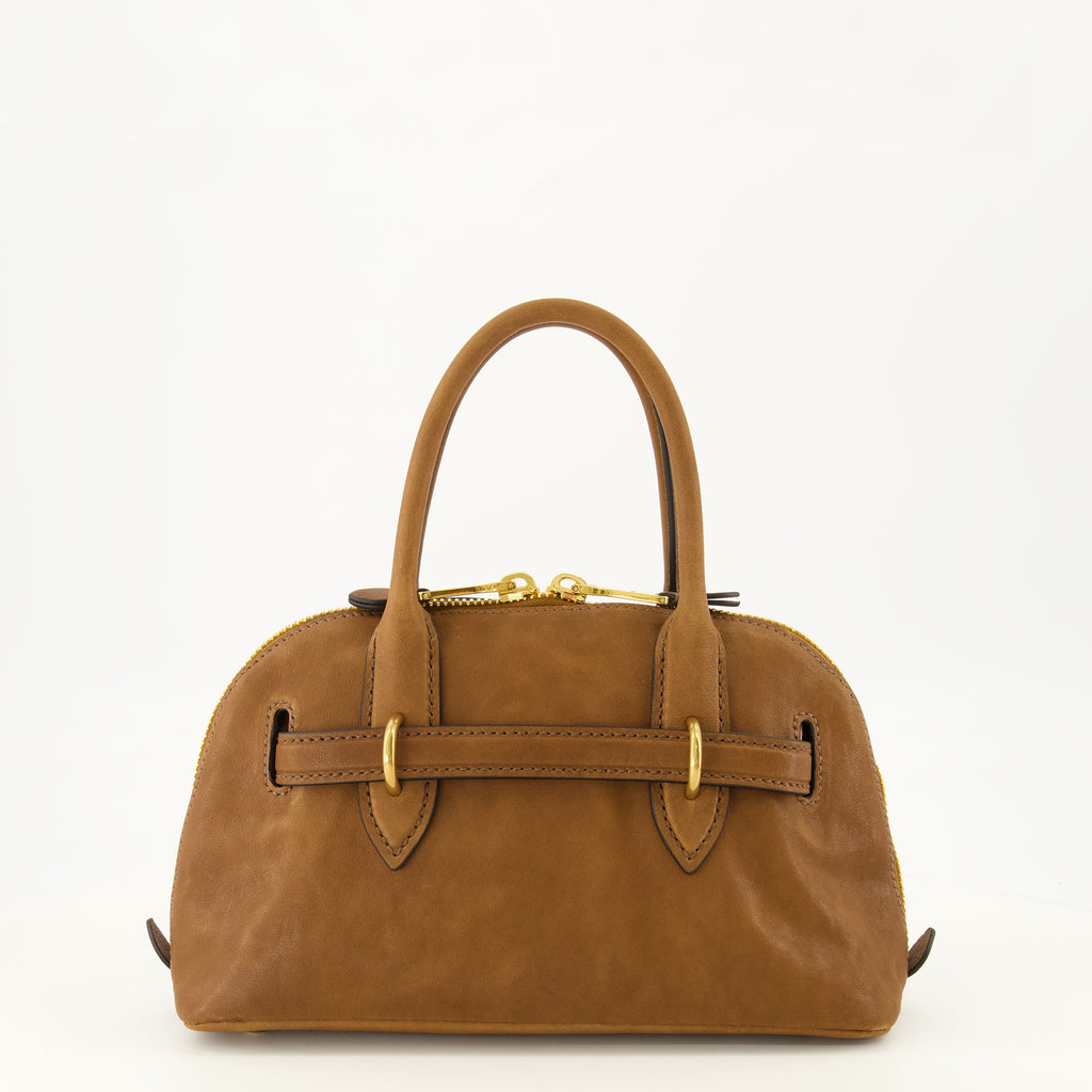 Sacs à main et épaule Saco Aventure em Couro Marron Miu Miu Marron Femme