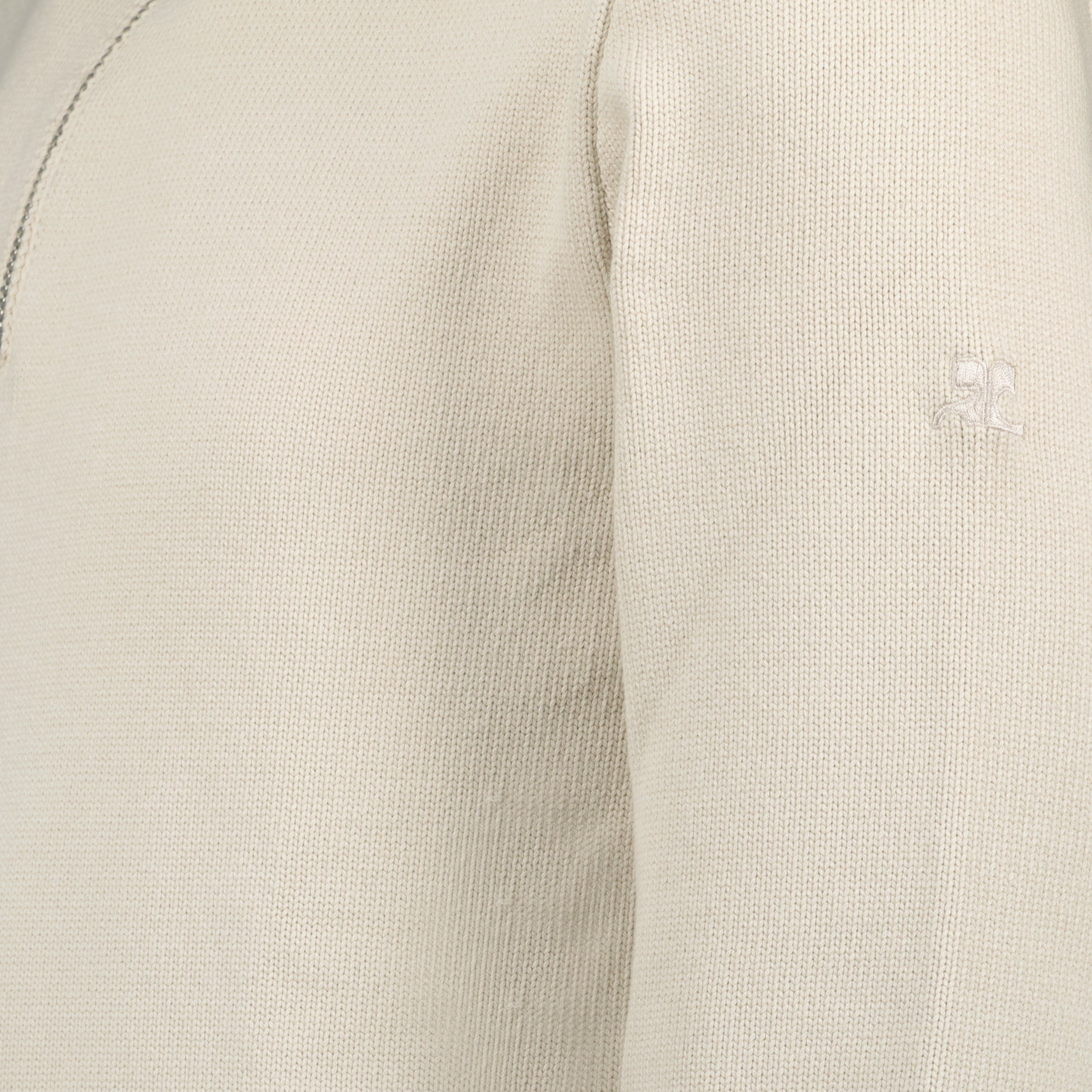 Maille Pull à col zippé Courrèges Beige Homme
