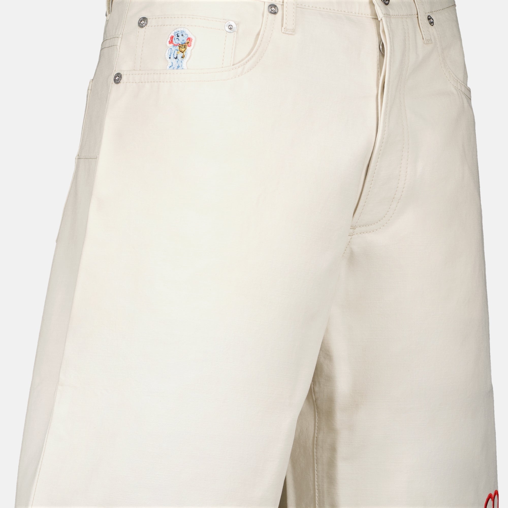 Shorts CD Heart Bermuda Dior Bianco Homme