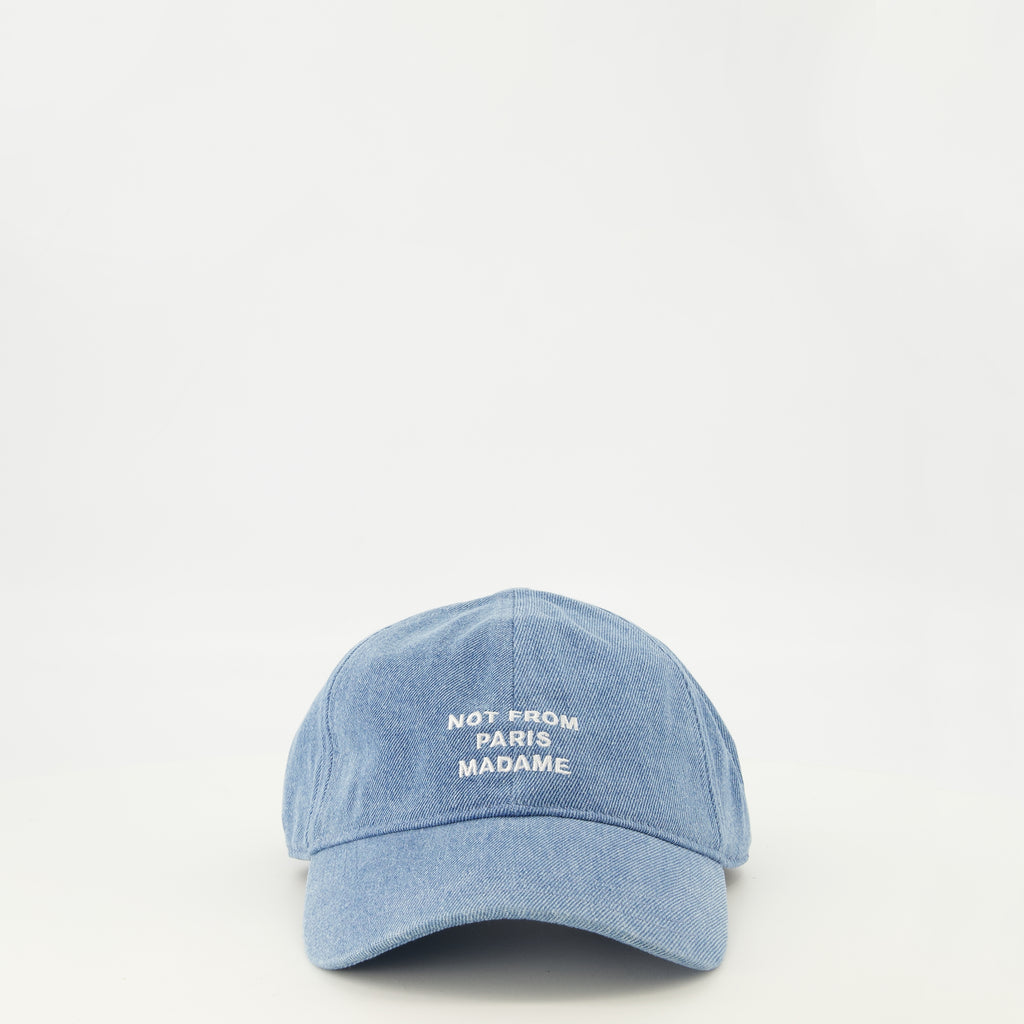 Chapeaux, casquettes et bonnets Blaue Denim Slogan Cap Drole De Monsieur Bleu Homme