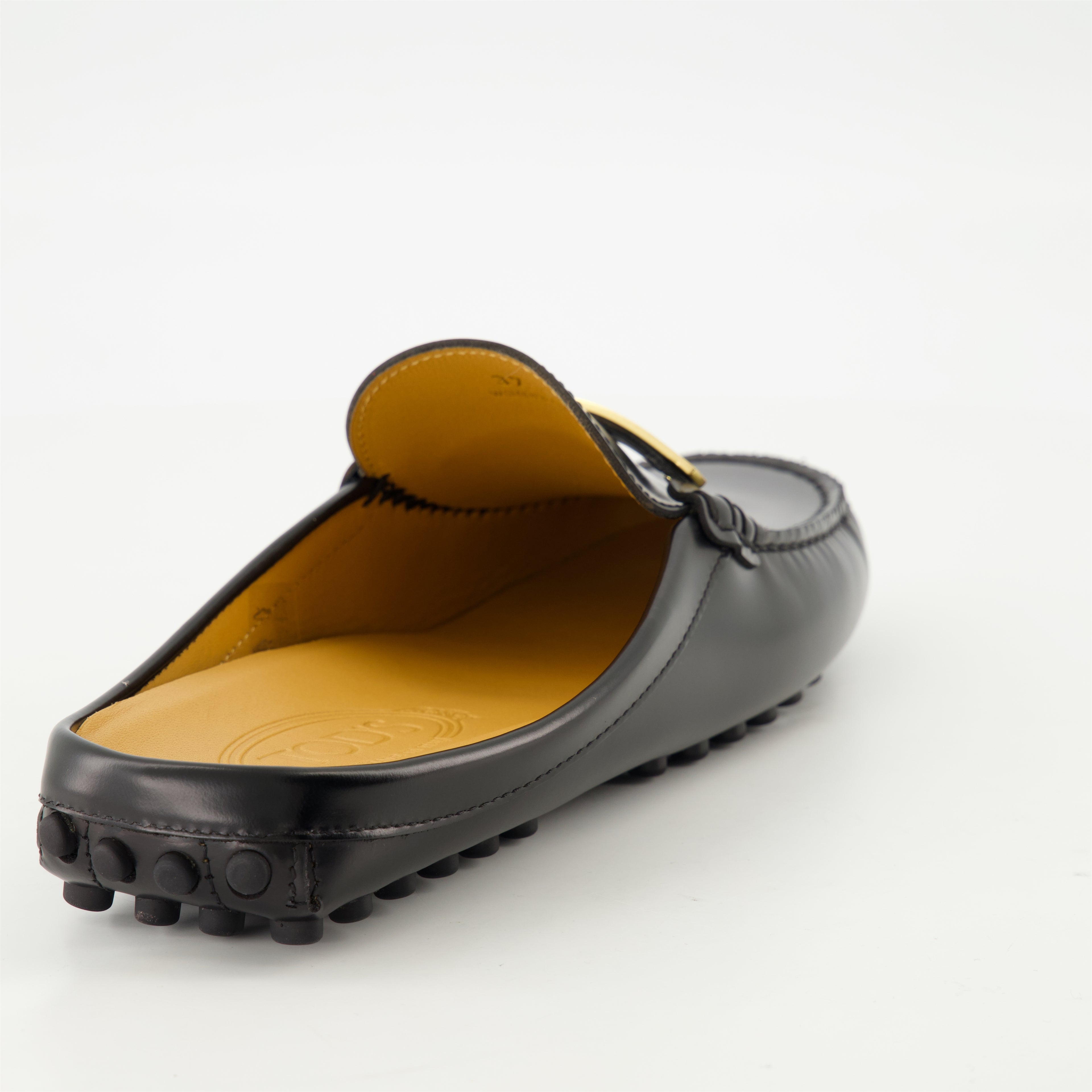 Chaussures ouvertes Mules mocassins Gommino Tod's Noir Femme