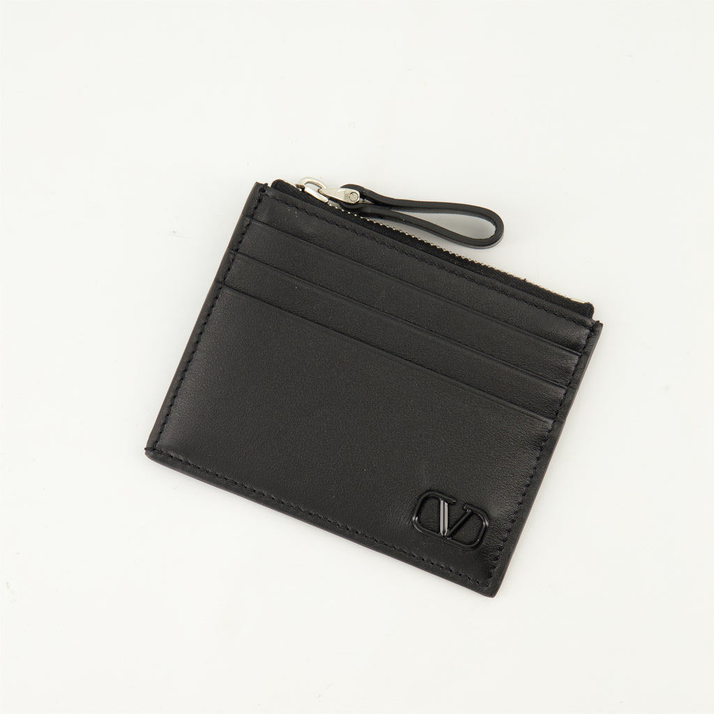 スモールレザーグッズ VLogoカードホルダー Valentino Garavani 黒 Homme