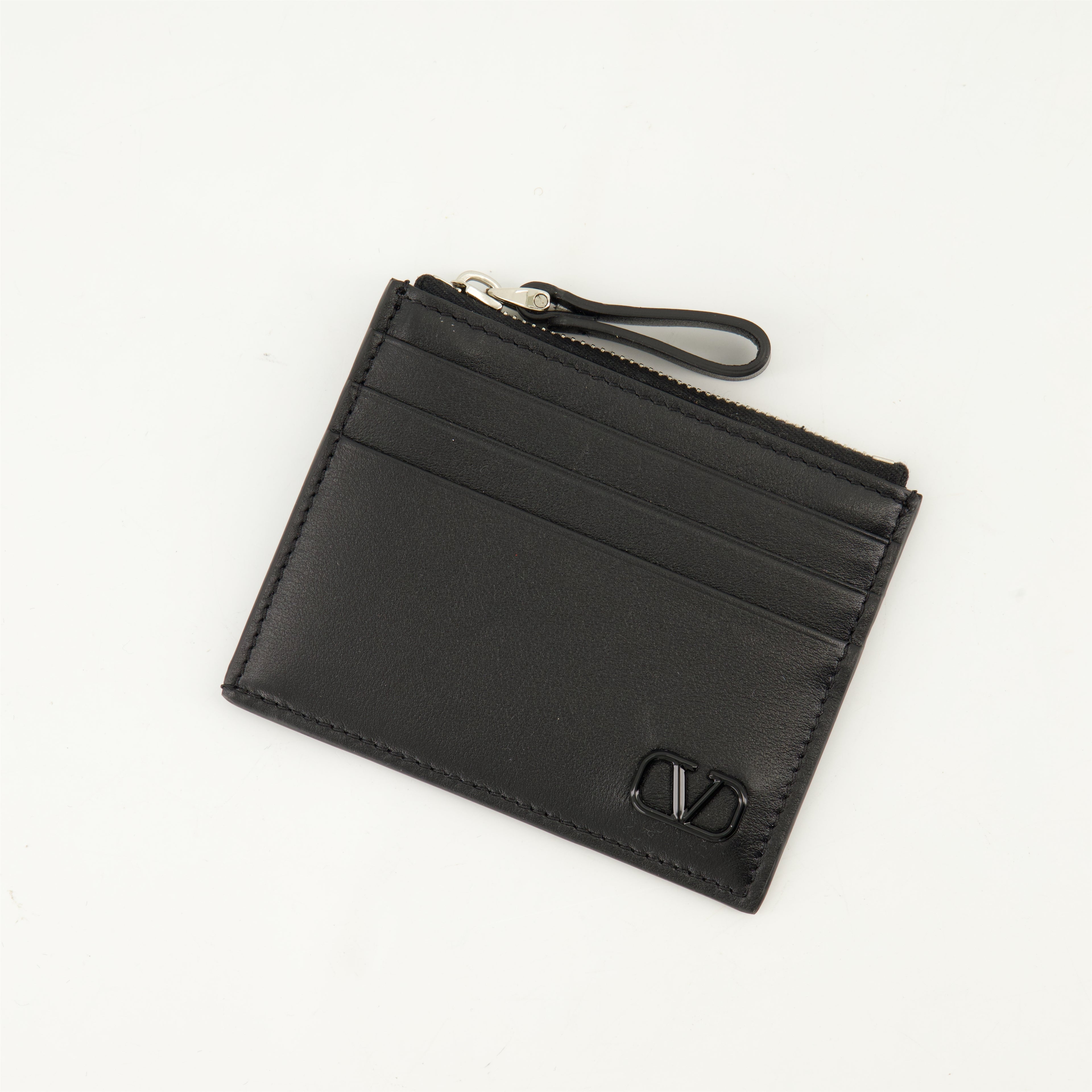Small leather goods VLogo Card Holder Valentino Garavani Black Homme